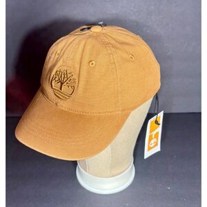 Timberland Hat Cap Brown Adjustable Strapback Tree Logo Outdoor Casual